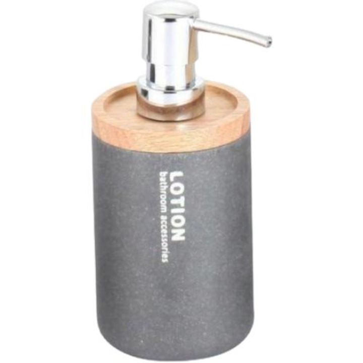Dozator de sapun lichid Dakar, Bisk, 350 ml, Gri