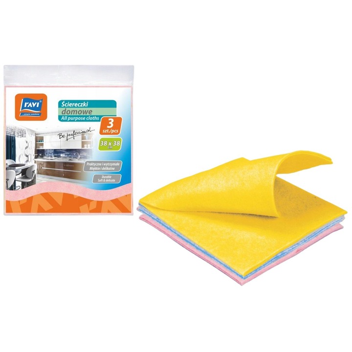 Kendők, Ravi, 38 x 38 cm, 3 db, Többszínű