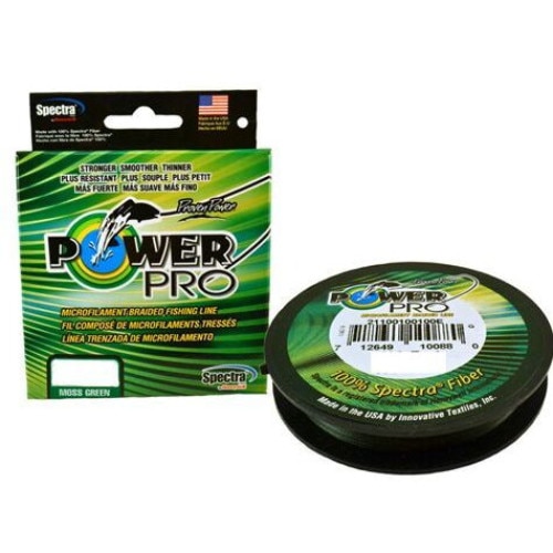 Fil PowerPro 275m – 0,28mm, Résistance 20kg, Couleur Moss Green, Pour Pêche