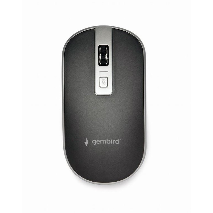 Gembird MUS-4B-06-BS USB-s optikai egér, fekete/ezüst