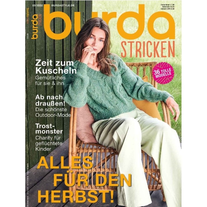 Списание Burda Tricotaje Toamna, бр. 5/2022 г., публикувано на немски език