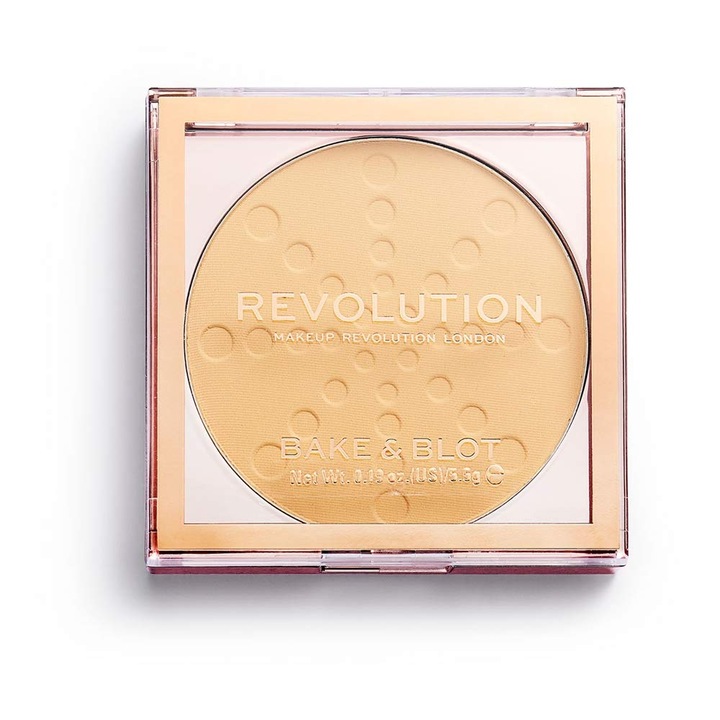 Pudra de fixare Revolution, Bake & Blot, Banana, 5,5g