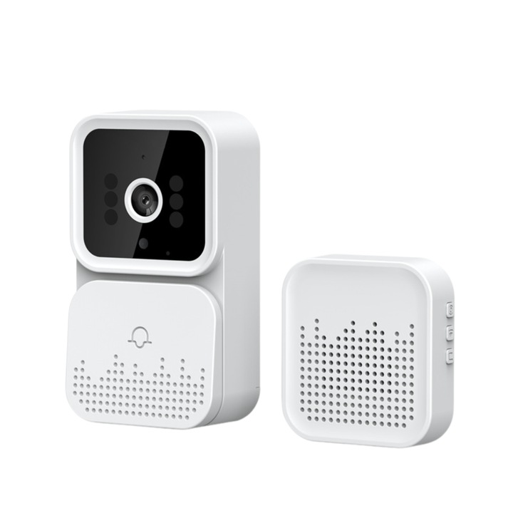 Computer Vision Camera Emag Sonerie Video Smart, Camera Video HD, Night Vision, Wireless, Dialog ...
