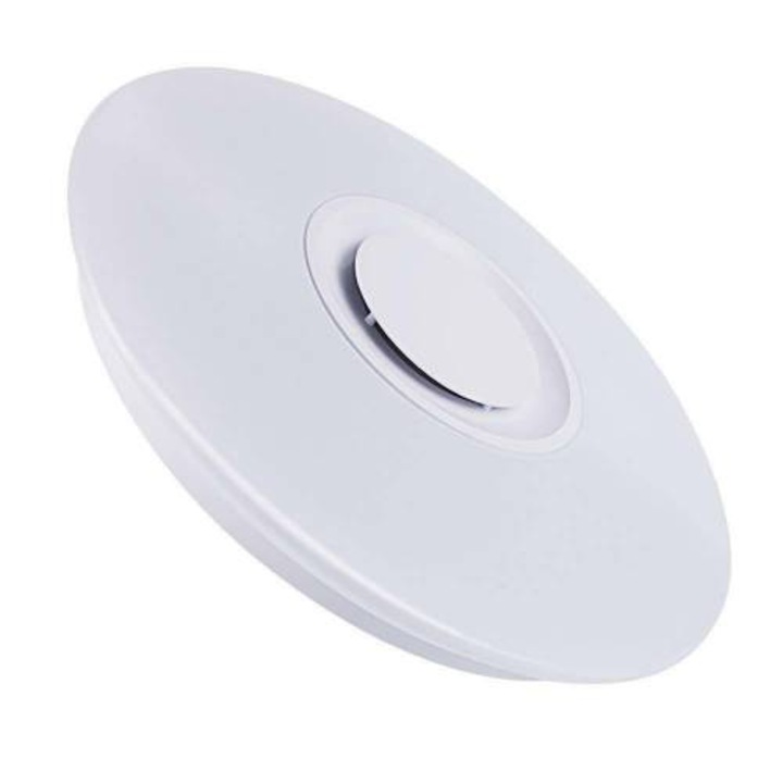 Plafoniera led smart cu muzica, Ø390, 24W, RGB