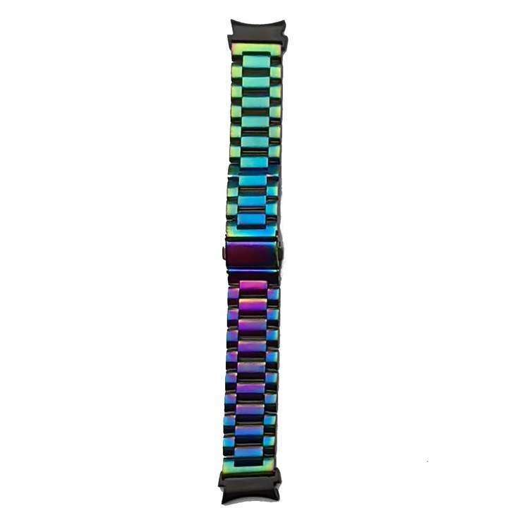 Каишка от неръждаема стомана, съвместима с Samsung Galaxy Watch 4/5/5 pro 40/42/44/45/46 мм хамелеон
