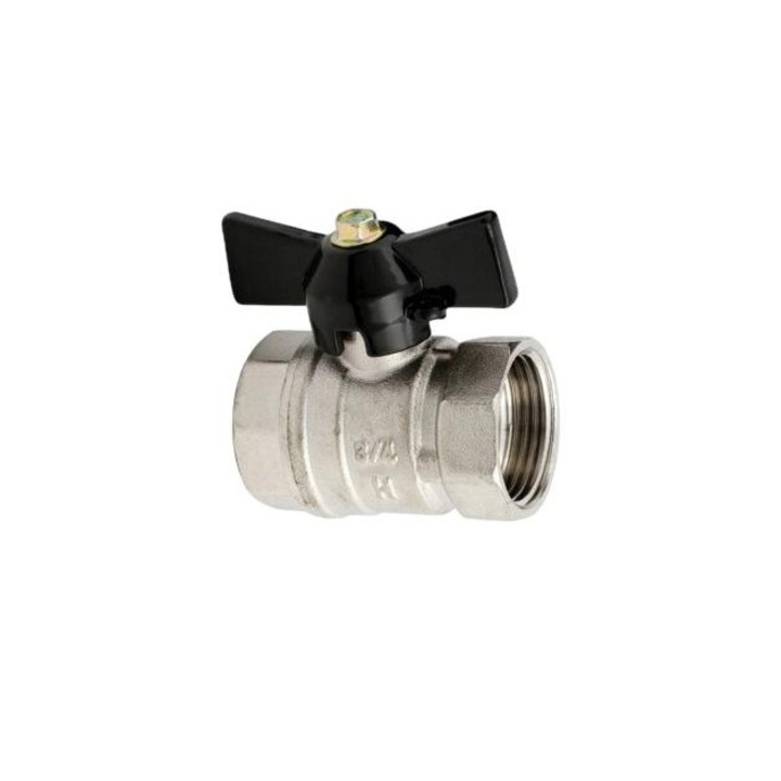 Сферичен кран и гайка, Hydroland, 1/2"