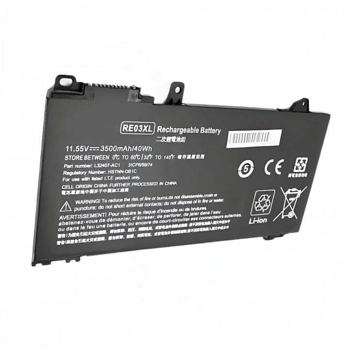 Baterie compatibil cu laptop HP ProBook 430 G6 G7 440 G6 G7 445 G6 G7 450 G6 G7 455 G6 G7 445R G6 455R G6 RE03XL HSTNN-0B1C HSTNN-DB9A