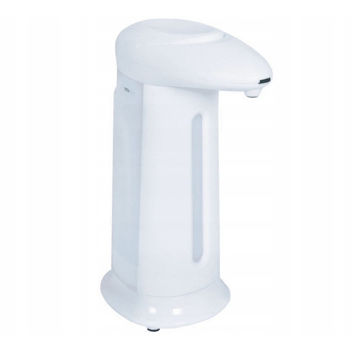 Dozator automat de sapun, Bisk, Plastic, 350ml, Alb