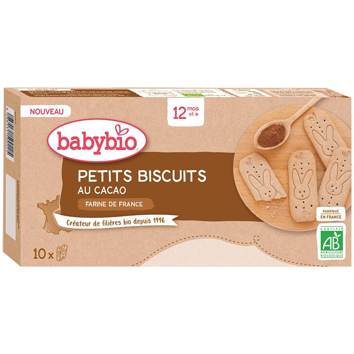 Biscuiti Cu Cacao, BabyBio, 160g, De La 12 Luni - EMAG.ro