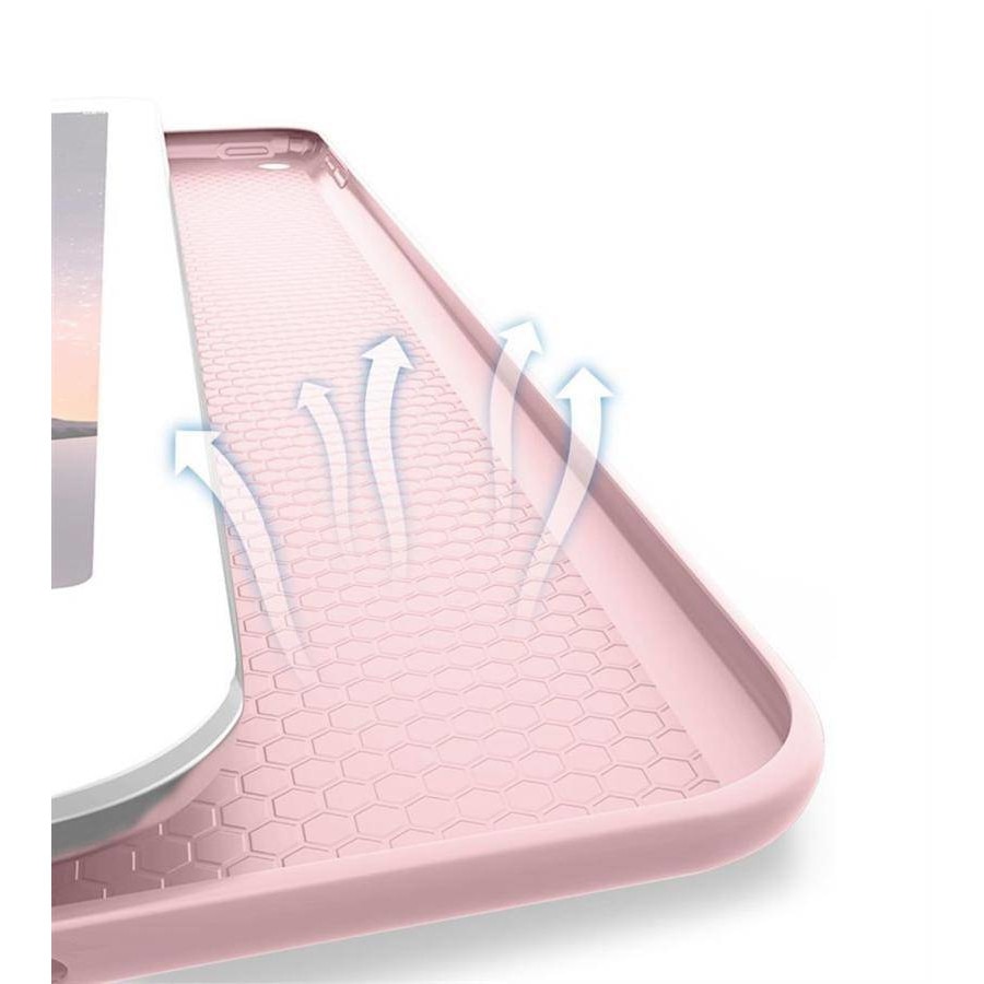 Husa Book cover compatibila cu iPad 9.7 inch 2017 / 1028, material piele ecologica, Pink