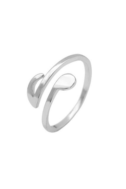 Inel din argint 925 Musical Note in forma de nota muzicala, masura ajustabila, aniversare, sarbatori, martisor