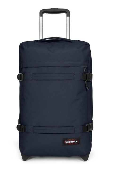 Eastpak, Transit uniszex gurulós bőrönd cipzáros zsebbel az elején - 42 l, Tengerészkék