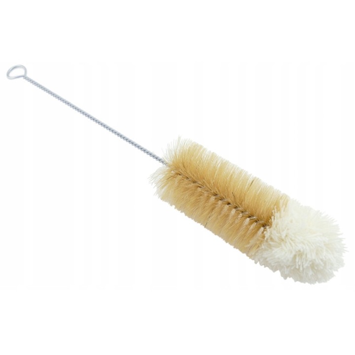 Perie pentru spalat sticle, Florentyna, 50 mm, Maro/Bej