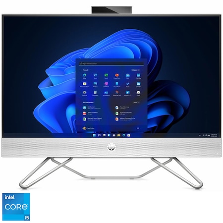 Sistem All-in-One HP 240 G9 cu procesor Intel® Core™ i5-1235U pana la 4.40 GHz, 23.8 inch, IPS, Full HD, 16GB, 512GB SSD, Intel® Iris® Xe Graphics, Microsoft Windows 11 Pro