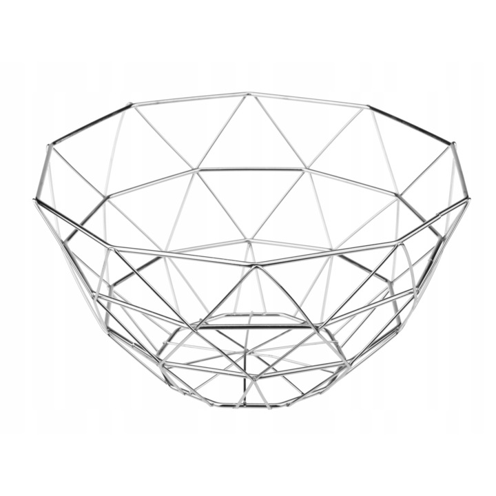 Cos pentru fructe si legume, Galicja, Metal, 13.7x28.5, Argintiu