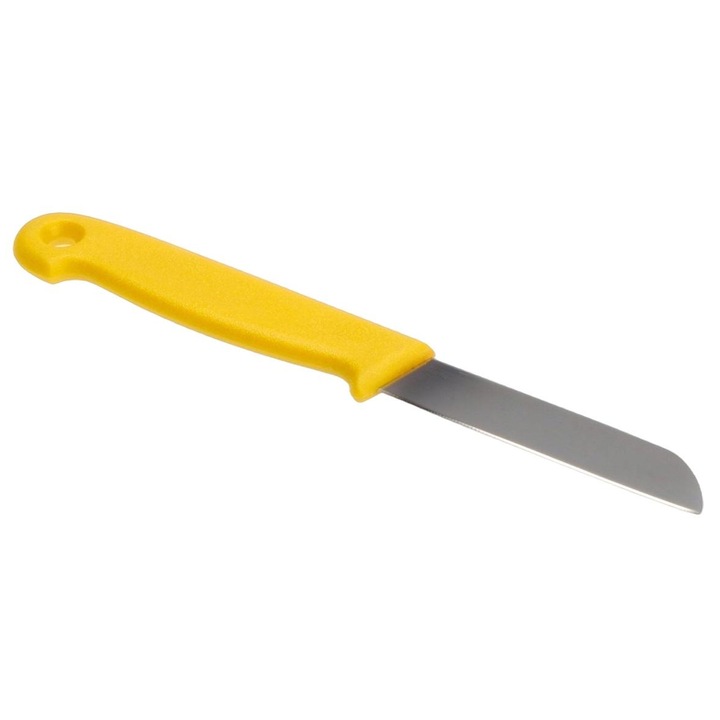 Cutit de bucatarie Gregor, Galicja, Plastic/Inox, 6 cm, Galben
