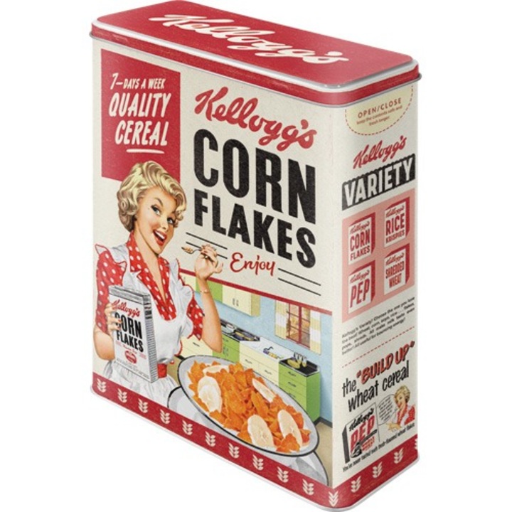 Cutie de depozitare Cereale de calitate Kellogg's Corn Flakes -