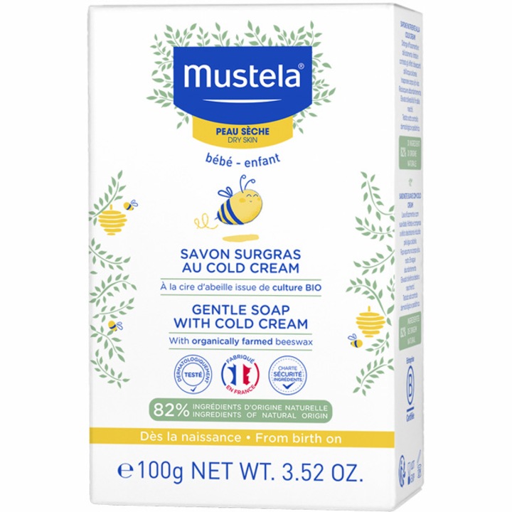 Sapun delicat cu Cold Cream Mustela, 100 g