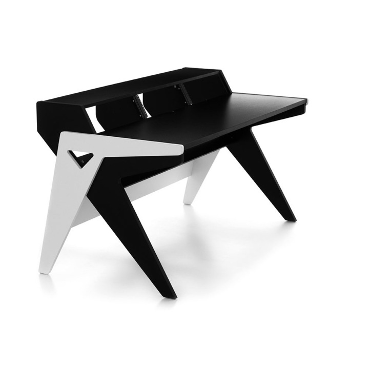 Birou studio, ZAOR, PAL, 159.5x76cm, Alb/Negru