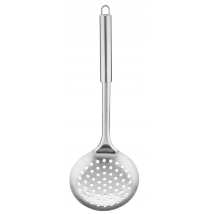 Konyhai szűrős merőkanál, Galicja, 11 cm, Rozsdamentes, Ezüst