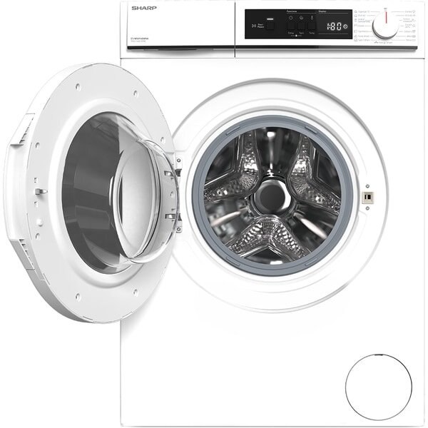 Masina de Spalat Rufe Frontala SHARP ES-NFA914BWNA-EE, AllergySmart, 9 kg, 1400 rpm, Clasa A, Alb