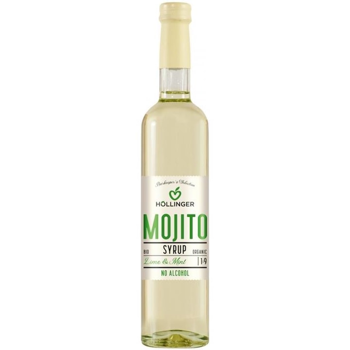 Sirop Mojito Lime si Menta Fara Alcool 1:9 Bio 500 ml Hollinger