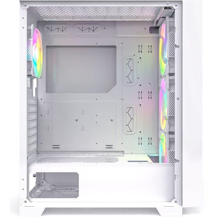 Кутия за компютър, Montech AIR 1000 PREMIUM, TG, 2 Front Panels, 4x120mm ARGB Fans, White, Mid-tower Case