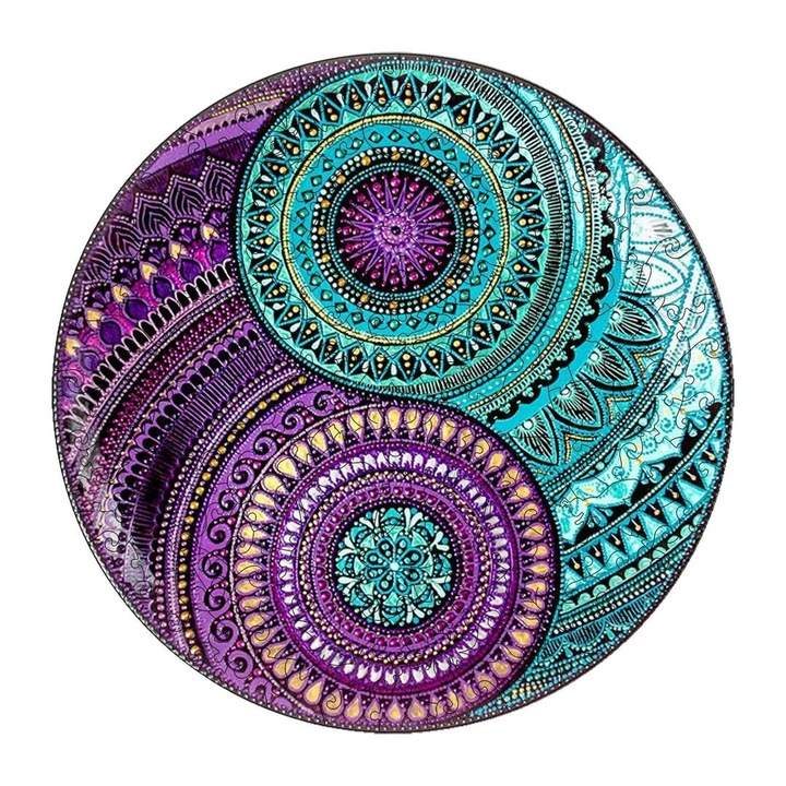 Moments Felnőtt puzzle, Mandala Yin Yang, Fa, Többszínű, S, 106 darab