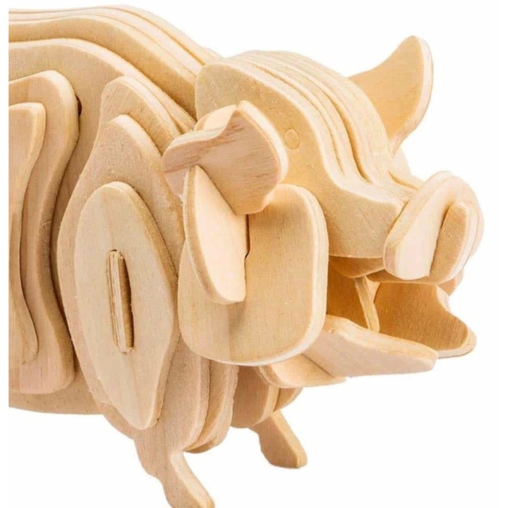 3D puzzle, Fa, Malac, 38 db