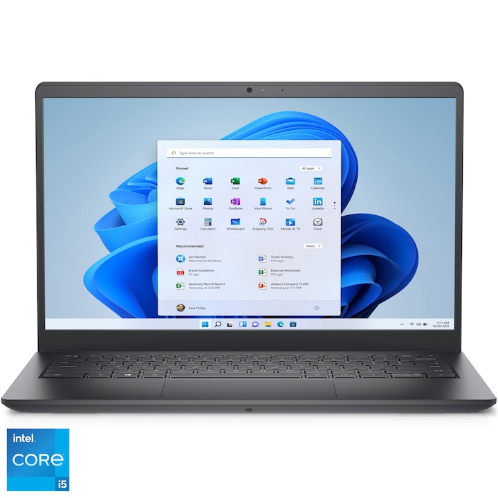 Лаптоп Dell Vostro 3420, Intel® Core™ i5-1135G7 до 4,2 GHz, 14", Full HD, 8GB DDR4, 512GB SSD, Intel® UHD Graphics, Windows 11 Pro