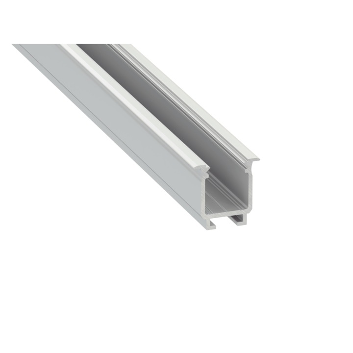 W профил за LED ленти, Lumines, Алуминий, 1 м, Сребрист