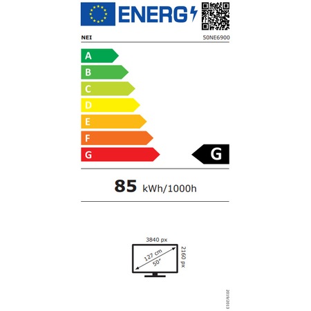 Телевизор LED NEI 50NE6900, 50" (127 см), Smart, 4K Ultra HD, Клас G