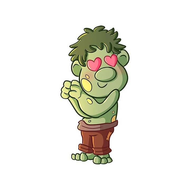 Sticker decorativ Trol, Multicolor, 85 cm, 3339ST