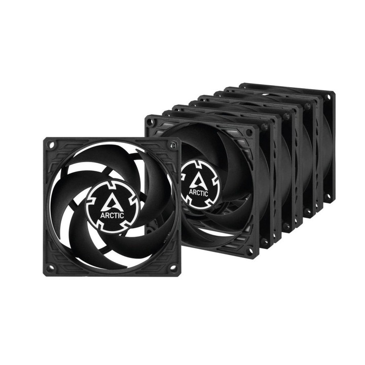 Pachet 5 ventilatoare ARCTIC P8, 80 mm, max 3000 RPM, negru