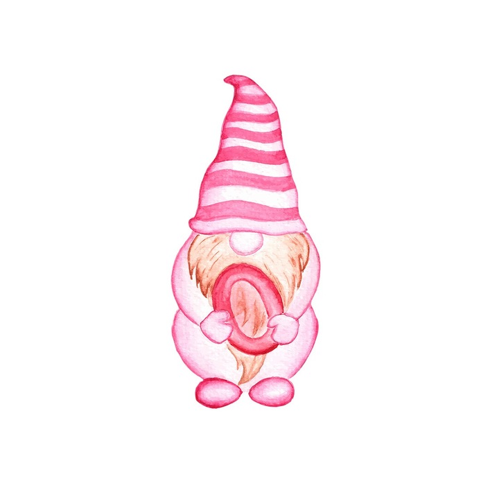 Sticker decorativ Pitic, Roz, 85 cm, 3405ST