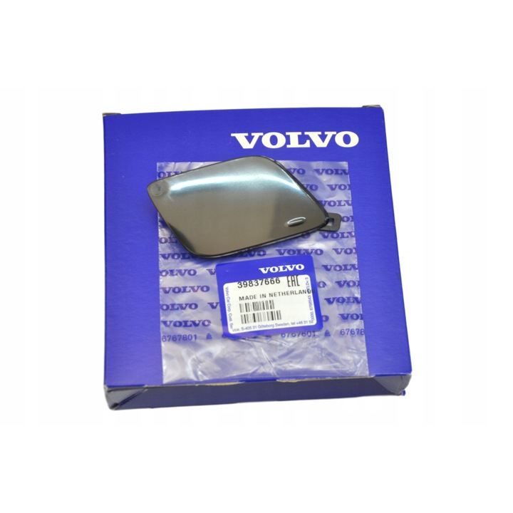 Első lökhárító vonófedél V40, Volvo, Fekete