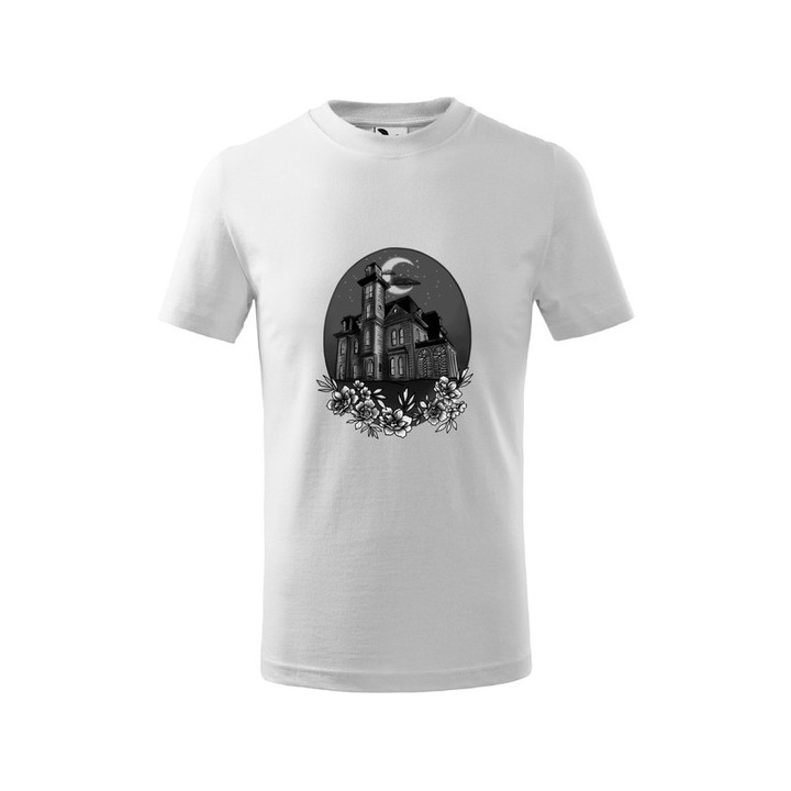 Tricou personalizat cu imprimeu Wednesday, Pentru Copii, Alb, 12 ani, 158 cm, Model 30