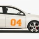 Sticker decorativ perete, auto si geam, Numarul 4, Portocaliu, 40 cm