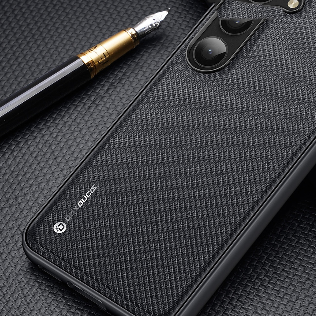 Husa telefon, Dux Ducis Fino, poliuretan, gri, pentru Samsung Galaxy S23+