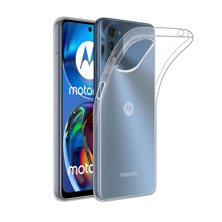Калъф, Съвместим с Motorola Moto E32, Moto E32s, Прозрачен
