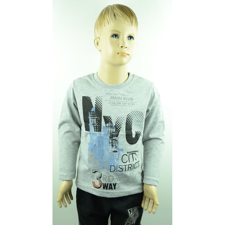 Bluza cu maneca lunga pentru baieti Wendee OZFB101646-1-110, Multicolor 2526