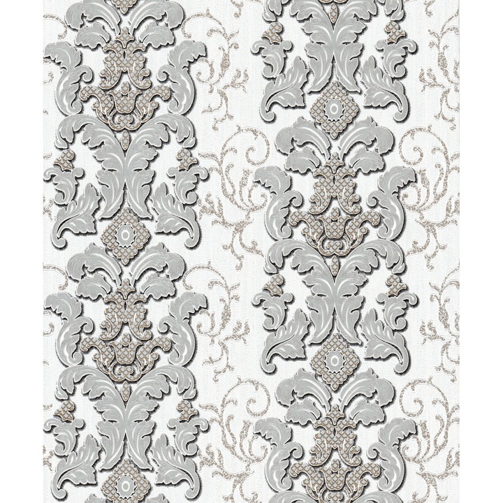 Tapet DEGRETS 030-30, Vinil, Luxor 3D, Gri-Argintiu, 0.53m x 10.05m, 5.3 mp