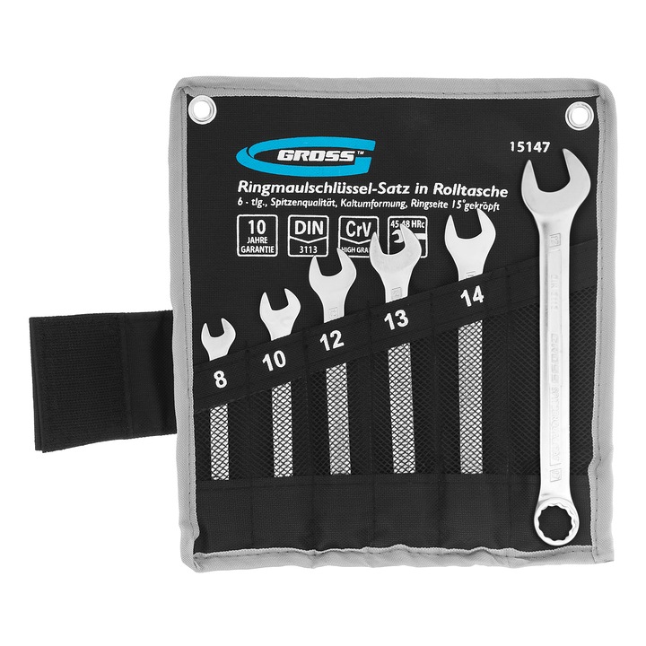 Set chei combinate 8-17mm, 6 buc, CrV, GROSS