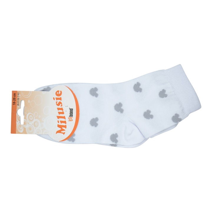 Чорапи за момиче Milusie 2232-32-34, Бяло