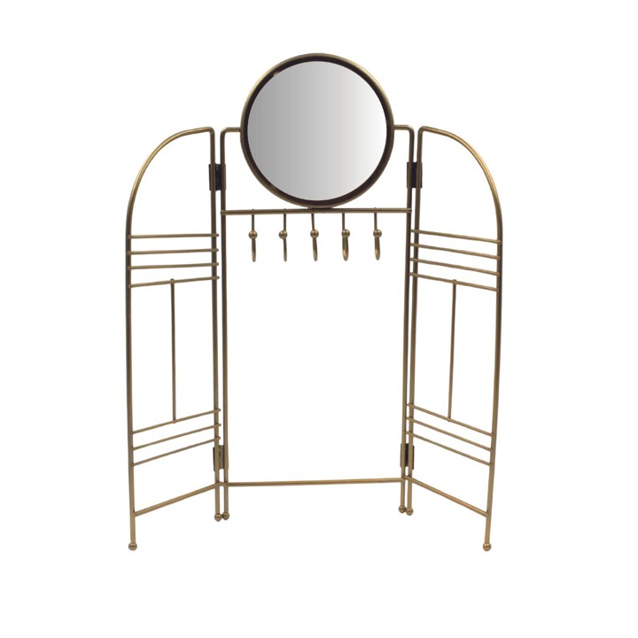 Összecsukható arany ékszerállvány 33x31,5 cm