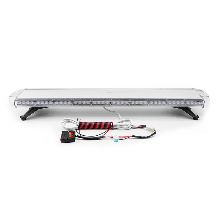 Rampa girofar auto pentru avertizare rutiera culoare galben lungime 117 cm