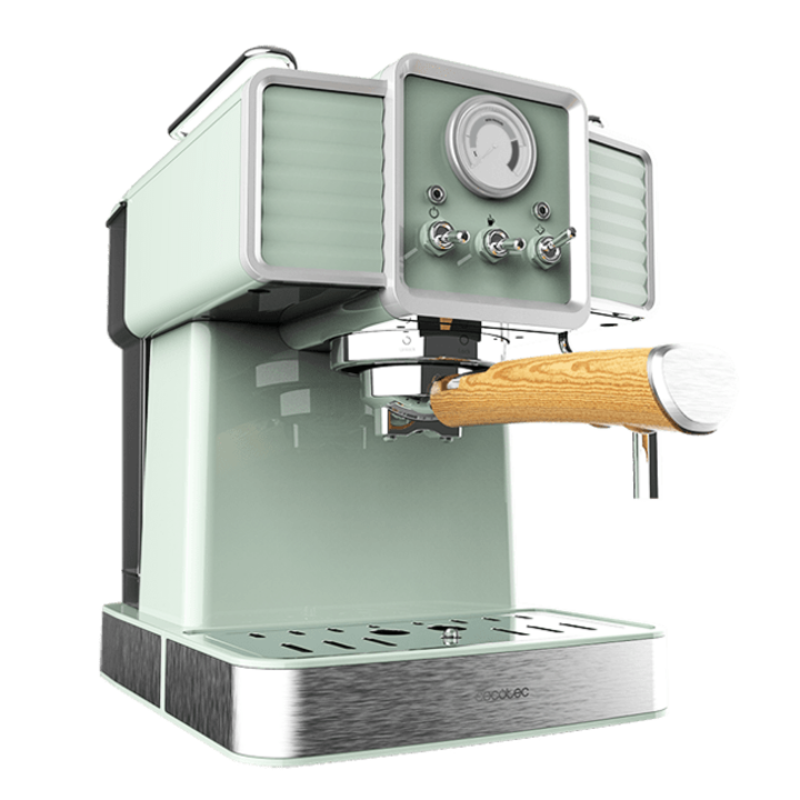 Aparat de cafea, Cecotec, 20 bar, 1350W, 1.5L, Verde