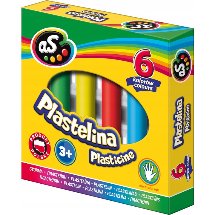 Set plastilina, Astra, 6 buc, Multicolor