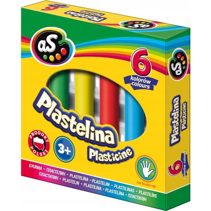 Комплект пластилин, Astra, 6 бр., Многоцветен