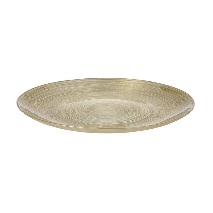 Desszerttál, Koopman, Üveg, 20,7 cm, Arany